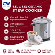 Cadware Pioneer CW 3.5L & 5.5L High Temp Ceramic Stew Cooker | High-quality Ceramic Material | Healt