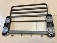 毛巾架 (4個吸盤，黑色）Towel Rack -Black color, Wall-Mounted