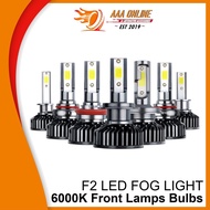 [AAAONLINE] Car LED Headlight Bulbs F2 LED Fog Light 12000LM&72W 6500K Xenon Chips Turbo Fan 6000K F