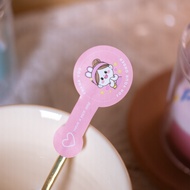 (LP) Cute Cartoon Pattern Pink Bakery Cake Stickers DIY Box Sealing Size 3x6 Cm (100 Pieces/Pack)