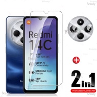 Tempered Glass Film For For Xiaomi Redmi 14C 2024 Camera Lens Screen Protective Glass Film For Redmi
