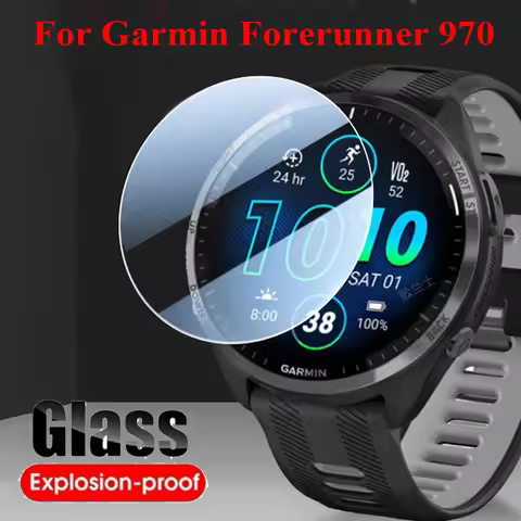 Clean Tempered Glass Film For Garmin Forerunner 970 Screen Protector Protective Film Accessories For