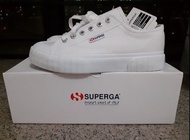 [全新Eur39] Superga 2630 Stripe white sneakers Unisex 男女適合 小白鞋 白布鞋 帆布鞋 休閒鞋 便服鞋