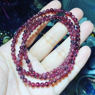 Red Garnet 4mm 3 laps fit to 17/18cm