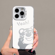 Fun Hollow Bear Phone Case Compatible iPhone XSMax 14ProMax Premium 15Plus 13Pro Shockproof 16ProMax