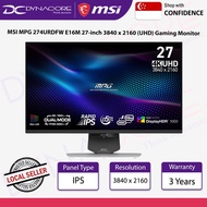 MSI MPG 274URDFW E16M 27-inch 3840 x 2160 (UHD) Gaming Monitor,160Hz,0.5ms