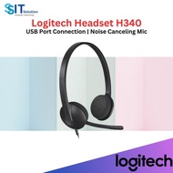 LOGITECH H340 USB COMPUTER HEADSET HEADPHONE DIGITAL AUDIO | NOISE CANCELLING MICROPHONE | ADJUSTABL