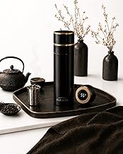 Vacuum Insulated Stainless Steel Thermal Water/Coffee Bottle/Tumbler with Tea Infuser, LED Temperatu