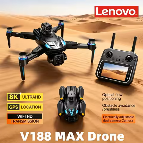 Lenovo V188MAX GPS Foldable Drone 8K HD Camera Brushless Obstacle Avoidance FPV Quadcopter With Scre