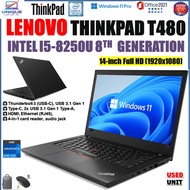 Lenovo ThinkPad  T480-T480S Laptop, 14" FHD Display  INTEL CORE i7-i5 8Th Gen - 24GB DDR4 RAM -512GB
