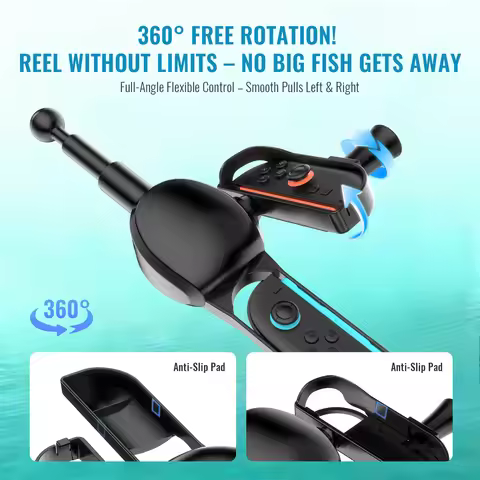 Fishing Rod NS2285 for Switch 2 with R Key,Fish Game Kit For Switch 2 for Legendary Fishing/Fishing 