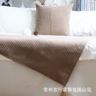 Sofa Bedside Towel Blanket Pillow Blanket Simple Hotel Bedside Blanket B & B B Blanket Bedside Bed F