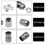 <INT2>Motorcycle ATV Exhaust Exhaust Pipe Adapters Connector 51-60MM/38-51MM/61-51MM