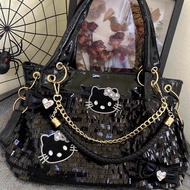 y2k Bag Design Versatile American Retro ins Style Crossbody Female Side Backpack Original kitty Bow 