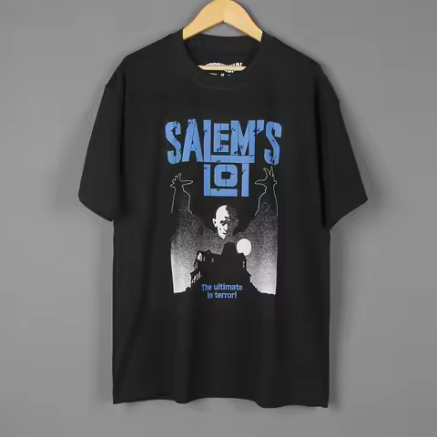 Salem's Lot T-Shirt Stephen King 70S Movie Vampire Fright Night Silver Bullet Washed Cotton Short Sl