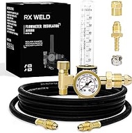 RX WELD Argon Mig Tig Flow Meter Gas Regulator Gauge with Gas Hose Welding Weld