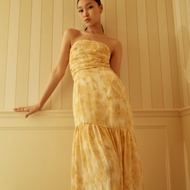 (Mid year sale starts 25 June 10 am) lookbookthesignature betty dress yellow blossom ชุดเดรสไปงาน