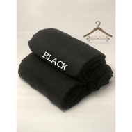Bawal Plain Cotton Voile (Black)