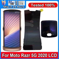 6.2" P-OLED For Motorola Razr 5G 2020 LCD Display Touch Screen Digiziter Assembly Replace  2.7For Mo