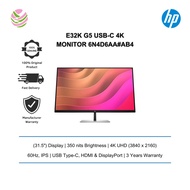 HP E32k G5 USB-C 4K Monitor (31.5"/ 3840x2160/ 60Hz/ IPS/ 5ms/ Type-C/ HDMI/ DP) 6N4D6AA#AB4