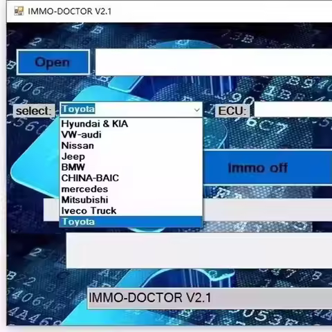 2023 IMMO DOCTOR V2.1 software Turn off engine computer anti-theft software for SIM2K MT38 ME 17.9.2