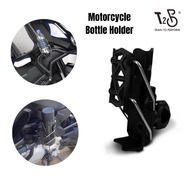 T2P Motorcycle Water Bottle Holder Automatic Clamping 360 Rotating Handlebar Mount Cup Cage