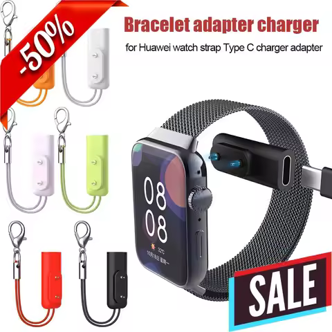 USB C Cable to Charger Adapter for Huawei Band 6/7/8/9/10/Fit3/Fit2/Fit Magnetic Charger Adapter For