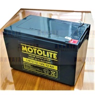Motolite Battery 12V 12Ah OM12-12 12 Volts 12 Ampere Rechargeable E-Bike Wheelchair Elevator Battery