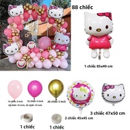 88 Chiếc Hello Kitty Cô Gái Sinh Nhật Bóng Bộ Dễ Thương Sanrio Bóng Bay Cho Bé Tắm Kid Đảng Nhà DIY