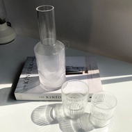 800ml 300ml 350ml vertical stripe glass decanter