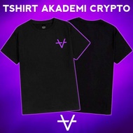 ACADEMI CRYPTO SIMPLE BACK T-SHIRT POLOS PREMIUM 24S COMBED COTTON/ BLACK/ UNISEX/ FOR MEN AND Wanit