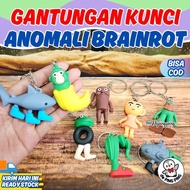 GANTUNGAN Anomali Brainrot/ Keychain Tung2 sahur/ Anomali Keychain Anomali Rubber Keychain Anomali K