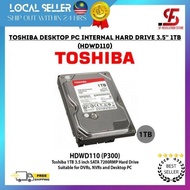 Toshiba Desktop PC Internal Hard Drive 3.5'' 1TB (HDWD110)