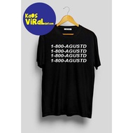 BTS SUGA 1-800-AGUSTD UNISEX COMBED T-SHIRT