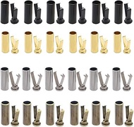 Shoelace Tips, Set of 12, 4 Colours, Aluminium Shoelace Head, Metal Cords End Aglet Replacement Tips