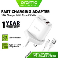 ORAIMO Charger Adapter Fast Charging Adapter Charger Type C Charger USB Fast Charger Adapter 18W Pho