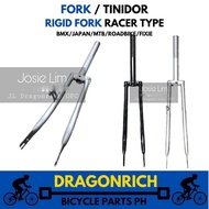 Bike Rigid Fork Tinidor Chromolly Steel Bicycle Fork BMX Japan Folding MTB Fixie Rigid Type