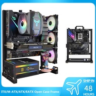 MOD ATX Open PC Case Frame สำหรับ ITX MATX EATX Gamers Cabinet Aluum Creative DIY Desktop Computer Chassis Tower Gaming