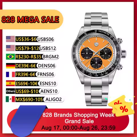 ROLLS TIMI 2026 Men's Business Sports Chronograph VK63 Quartz Watches top Quality Sapphire Mirror Wa