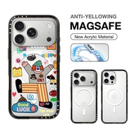 CASETiFY ลุงตัวตลก Crylic กับ Magsafe เคสสำหรับ IPhone 17 Pro Max/ 17 16 15 14 13 Pro Max เคสกันกระแ