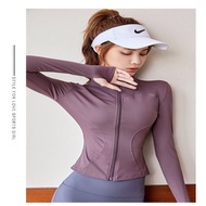 Great Value Purchase "Sports Jacket Women's Yoga Top Zipper Long Sleeve Tight Fitness Running Gym Ex