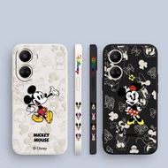 Luxury Mickey Minnie Mouse Side Printed Liquid Silicon Phone Case For HUAWEI NOVA Y70 10 9 8 7 6 5 4 3 S I Z SE P40 P20 Mate 30 HONOR 50 Play 5 X20 P Smart Pro Plus Lite 5G