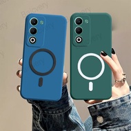 Casing For OPPO A5 5G 2025 CPH2735 Colorful Matte Protective Cover With Magnetic Sticker