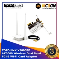 Totolink X3000PE AX3000 Wireless Dual Band PCI-E WI-FI Card Adapter