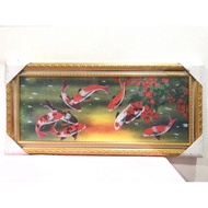 Koi Photo Frame Size 8x20 Inches Or 20.3x50.8 Cm.