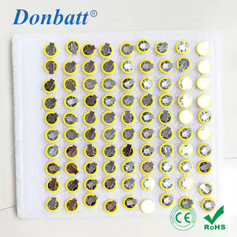 High Quality CR1225 Pins 3V Lithium Button Cell Batteries Horizontal Mount Trough Hole Type For PCB
