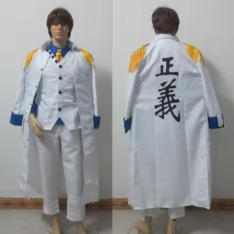 Aokiji Kuzan Cosplay Costume Aokiji Kuzan Navy Admiral Uniform Customized Any Size