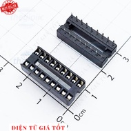 [20 Pieces]- IC Base 18 Pins Square Narrow Two Rows 2.54mm 1A 60VAC Electronic
