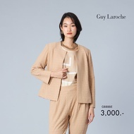 Guy Laroche - Light jacket promfy - คอกลม แขนยาว สีเบจ GBBBBE