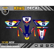 DECAL YZ NEW 85 DECAL YZ STRIPING YZ STICKER YZ NEW 85 10